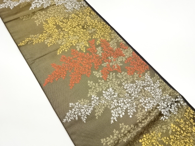 JAPANESE FUKURO OBI / WOVEN LEAVES